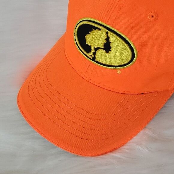 Mossy Oak Safety Orange High Visibility Hunting Construction Velcro Back - Picture 2 of 10